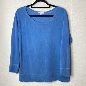 Standard James Perse Supima Cotton Lightweight Sweatshirt Blue Size 3/L